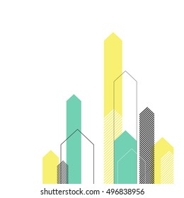Abstract Success Concept. Growing arrows Illustration. Motion Up. Successful Background Cover Design for annuals reports, brochures, etc