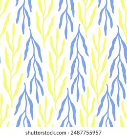 Abstract summer artistic illustration pattern. Creative collage contemporary seamless pattern.