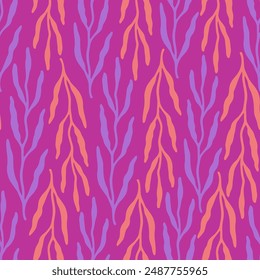 Abstract summer artistic illustration pattern. Creative collage contemporary seamless pattern.