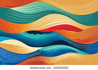  abstract summer background and banner with water splash and wave