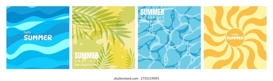 Abstractas colección fondo verano