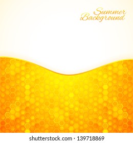 Abstract summer background with honey texture