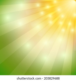 Abstract summer background with lights 