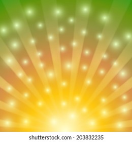 Abstract summer background with lights 
