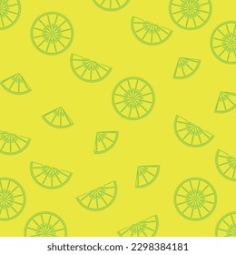 abstract summer background, orange fruit line pattern with interesting shapes. vector illustration for banner, greeting card, social media, web.