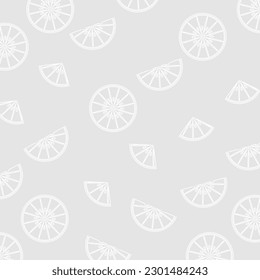 abstract summer background, orange fruit line pattern with interesting shapes. vector illustration for banner, greeting card, social media, web.