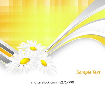 abstract summer background with  plant. Eps10