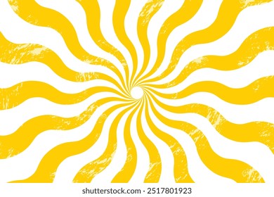 Abstrakter Sommerhintergrund. Retro Sonnendesign. Vektorgrafik