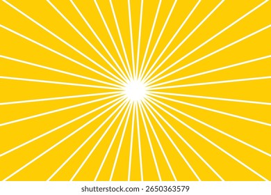 Resumo do verão. Projeto solar retrô. Ilustração vetorial
