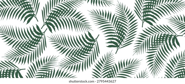 Abstract summer background with seamless natural leaf pattern. Minimalist design with autumn leaf concept. Vector VOL. 2