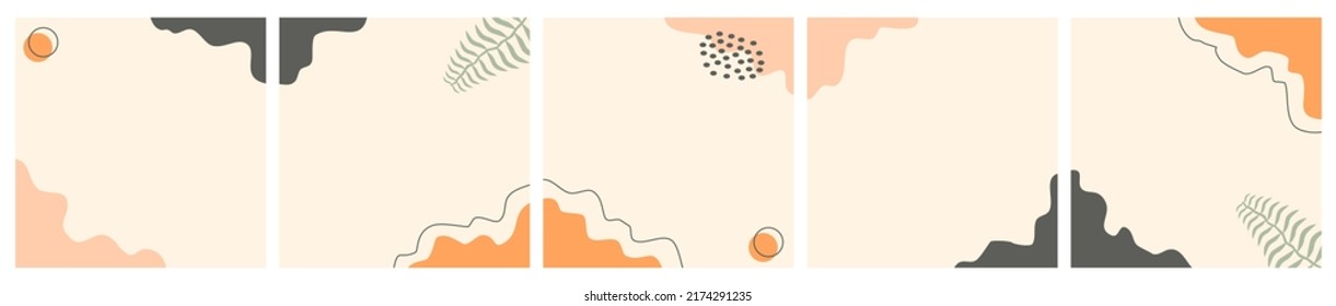 Abstract Summer Background for Social Media Post, ad, Sale, Banner, Microblog, Carousel Template, Card.