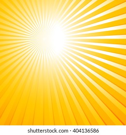 abstract summer background with sun rays