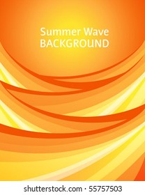 Abstrakter Sommerhintergrund mit sonnigen Wellen