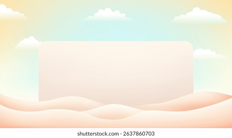 Abstract summer background, tropical beach, sea, sky and sand.