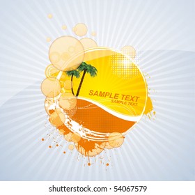 Abstract summer background. Vector.