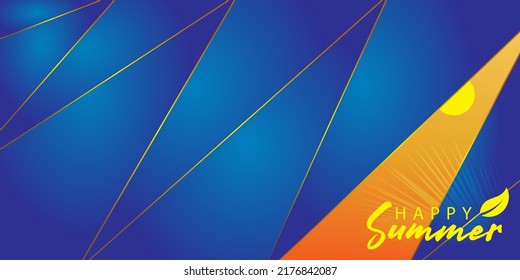 Resumen del diseño de ilustración vectorial de fondo de verano. para carteles, folletos, carteles, folletos, portadas, pantallas de medios sociales y otros