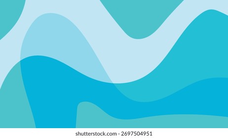Vetor de fundo de verão abstrato com ondas coloridas suaves e tons de gradiente quentes. Design mínimo moderno para temas tropicais, cartaz, banner ou modelo de venda sazonal.