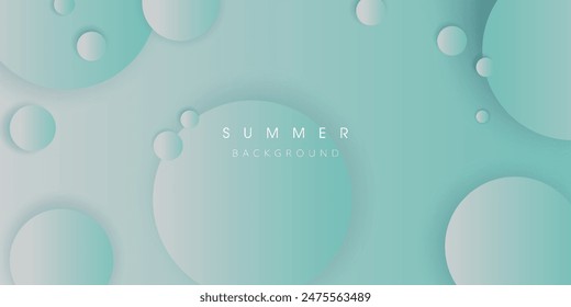 Abstract Summer background with water drop shape