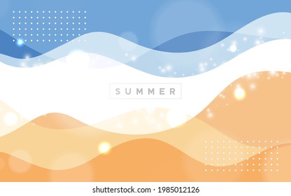 Abstract summer background wavy color