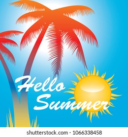 Abstract summer background.vector.eps10