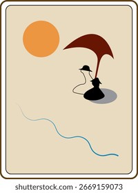 Abstract summer beach art done in vector