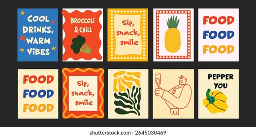 Banner de bistrô de verão abstrato com desenhos estéticos combinando ilustrações florais e mensagens doces. Perfeito para marca de estilo de vida, cafés ou mercados ecológicos.

