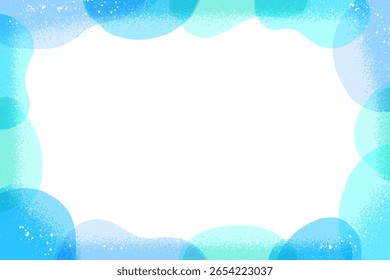Fundo abstrato do quadro azul de verão com gradientes frios e refrescantes