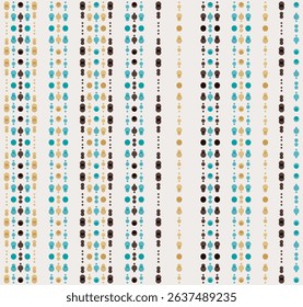 Abstract summer colorful 3D effect Geometrical dot round stripe textured background pattern for dress, textiles