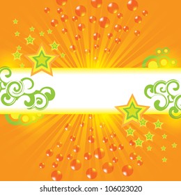Abstract summer design background with sun