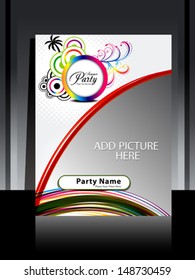 abstract summer flayer design vector illustration 