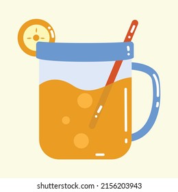 Abstract summer food icon design art