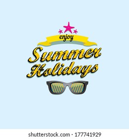 abstract summer funny background. vector illustration