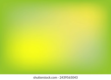 Abstract Summer gradient banner with yellow and green colors on light green background.Vector.Soft modern gradient universal.