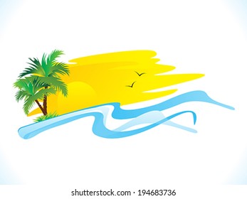 abstract summer holiday background vector illustration