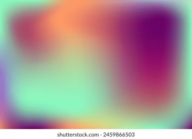 Abstract summer holiday mint apricot lilac background. Mauve orange violet azure gradient banner. Bright purple peach mauve jade pattern. Spring fruit label cover advertisement post flyer card. 