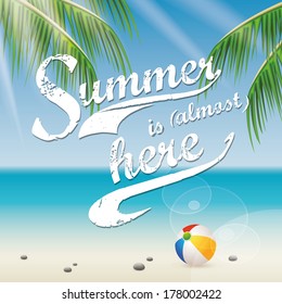 abstract summer holiday vacations background with special objects