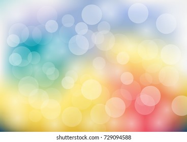 Abstract summer illustration background with sun blur light effect