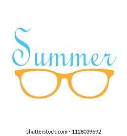 Abstract summer label