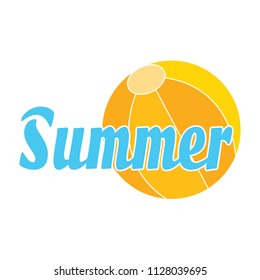 Abstract summer label