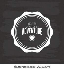 abstract summer label on a special background