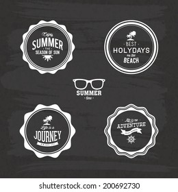 abstract summer labels on a special background