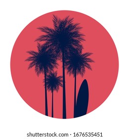 Abstract Summer Natural Palm Background Vector Illustration EPS10