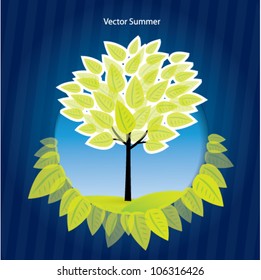 Abstract summer or nature vector background