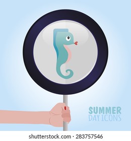 abstract summer object on a special background