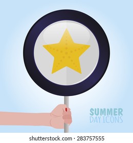 abstract summer object on a special background