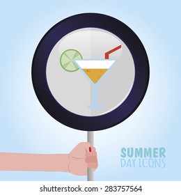 abstract summer object on a special background