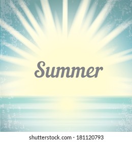 abstract summer paradise beach background . vector hello summer illustration. summer holiday.