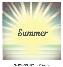 abstract summer paradise beach background . vector hello summer illustration. summer holiday.