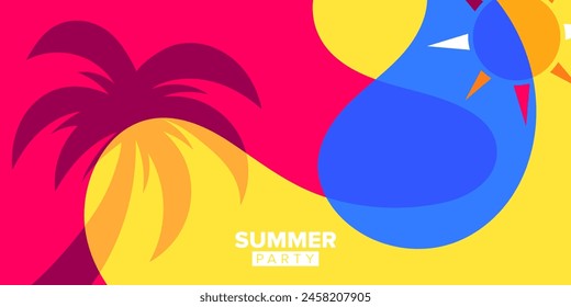abstracto verano fiesta fondo Plantilla colección diseño