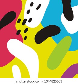 Abstract summer pattern for decor in modern style. Hand drawn modern pattern for posters, cards, t-shirts.